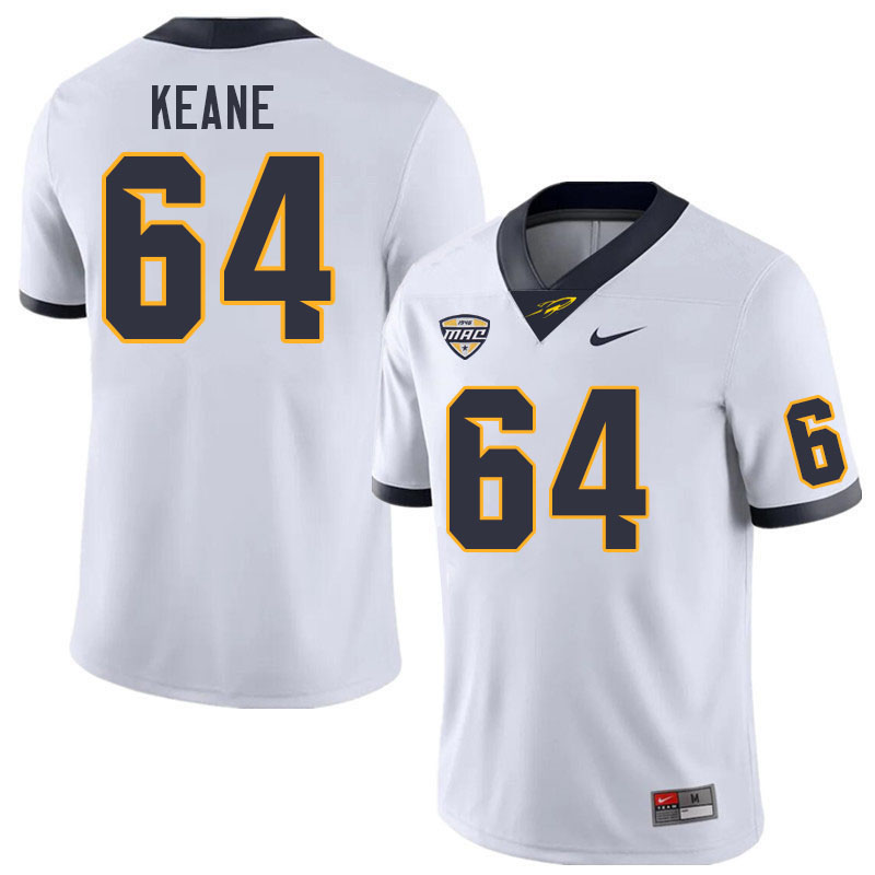 Toledo Rockets #64 Brian Keane College Football Jerseys Stitched Sale-White